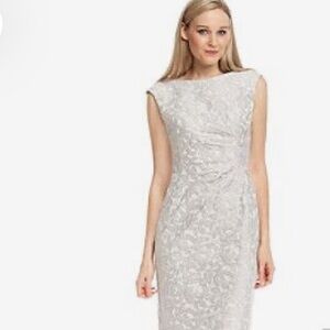 Lauren Ralph Lauren Vintage Brocade Sheath Dress Size 2